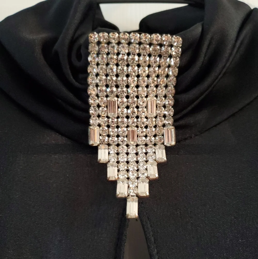 Classic Black Long Sleeve Jumpsuit - Picture 4 of 8